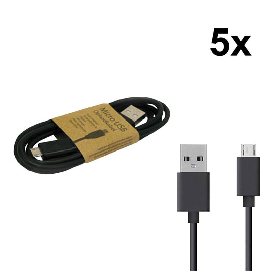 Grab 'N Go Micro-USB Cable 1 m Black 5 Pcs