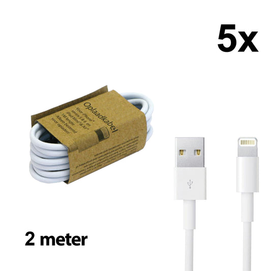 Grab 'N Go USB-A to Lightning Cable 1 m White 5 Pcs