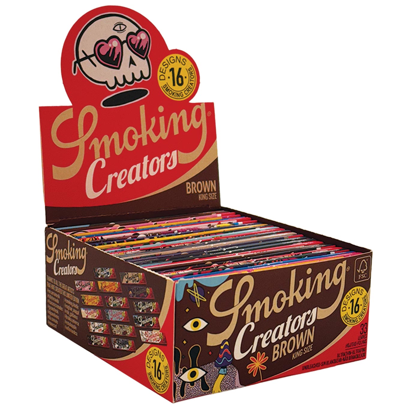 Display Smoking Brown Creators Edition King Size Slim 50 Pcs