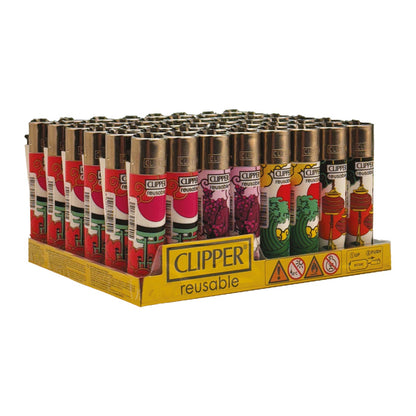 Display Clipper Classic Lighters Japan 48 Pcs