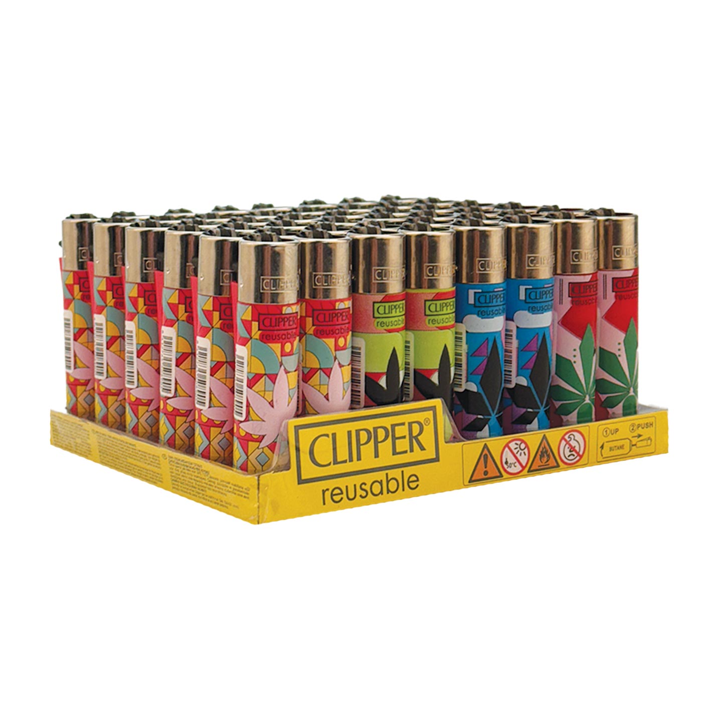 DISPLAY CLIPPER ABSTRACT LEAVES 48PCS