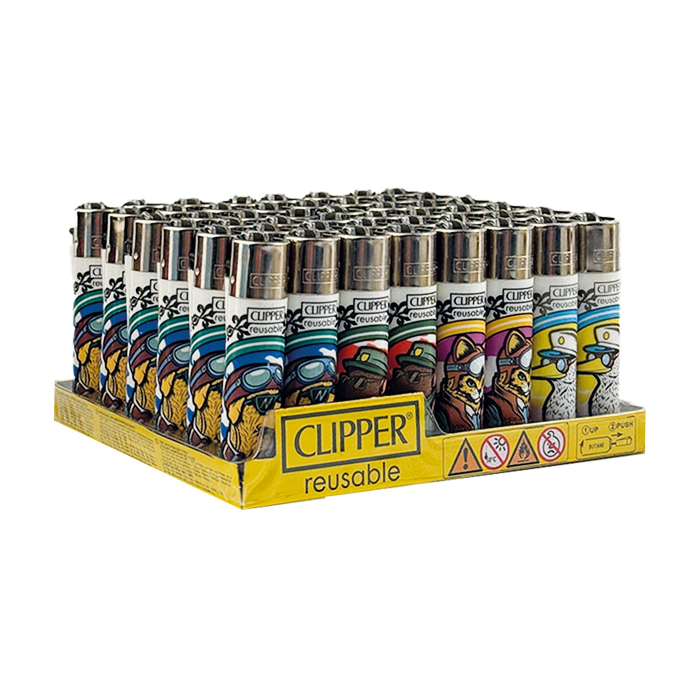 DISPLAY CLIPPER PIRATE ANIMALS 48PCS