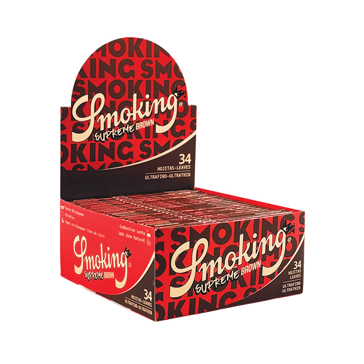 Display Smoking Brown Supreme King Size Ultrathin 50 St.