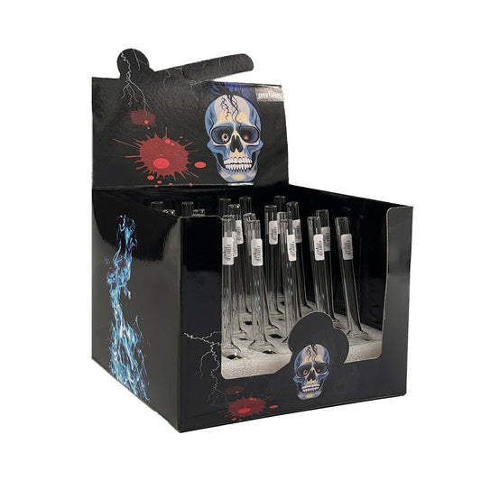 Super Heroes glass pipe 2 colors 12cm 24 pcs