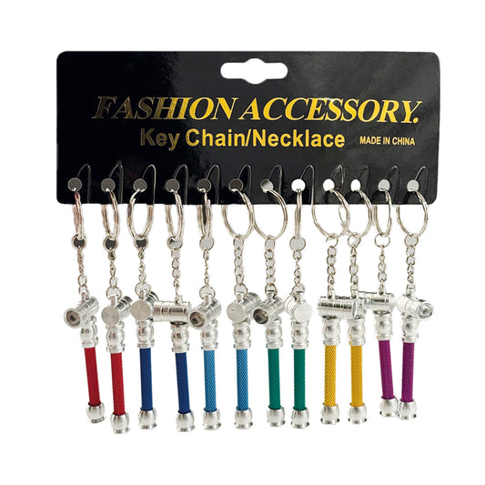 Dreamliner metal pipe key ring 6 colours 12pcs