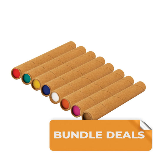 Paper Joint Tubes Bundle 8 Colors 8 x 250 Pcs