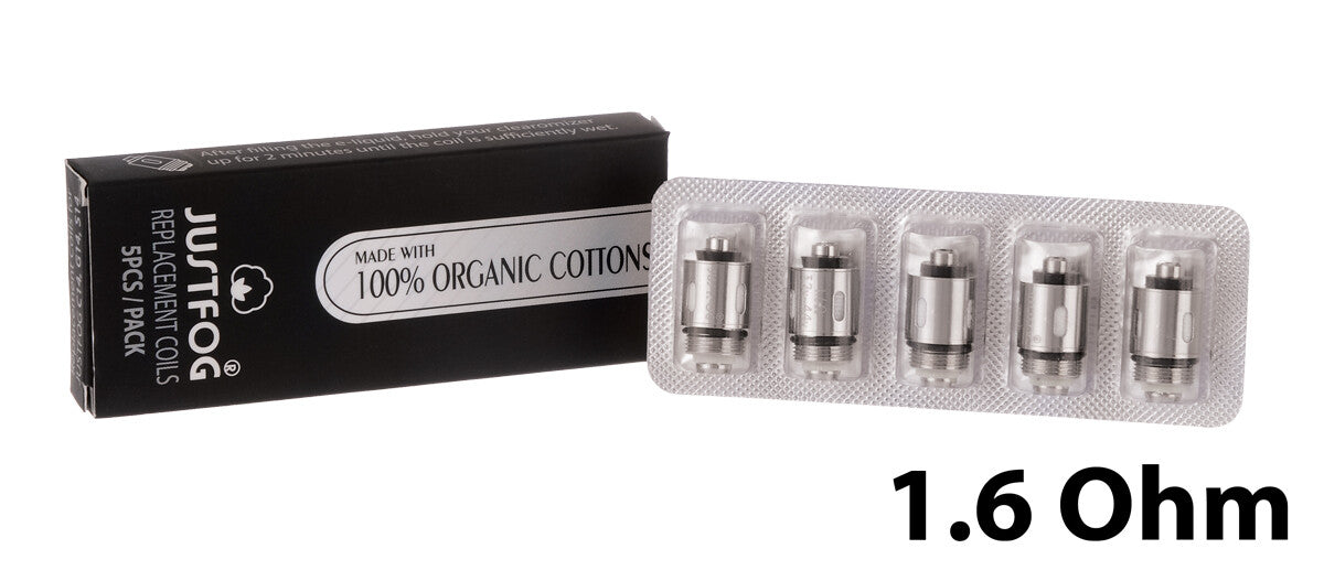 Justfog 14 Series Organic Cotton Coils 1.6 Ohm 5 Pcs