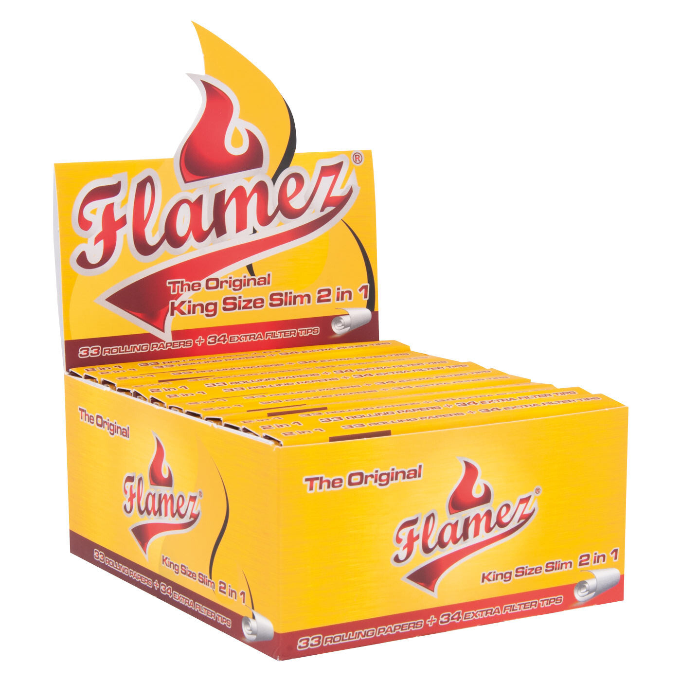 Display Flamez King Size Slim Two In One 28 Pcs