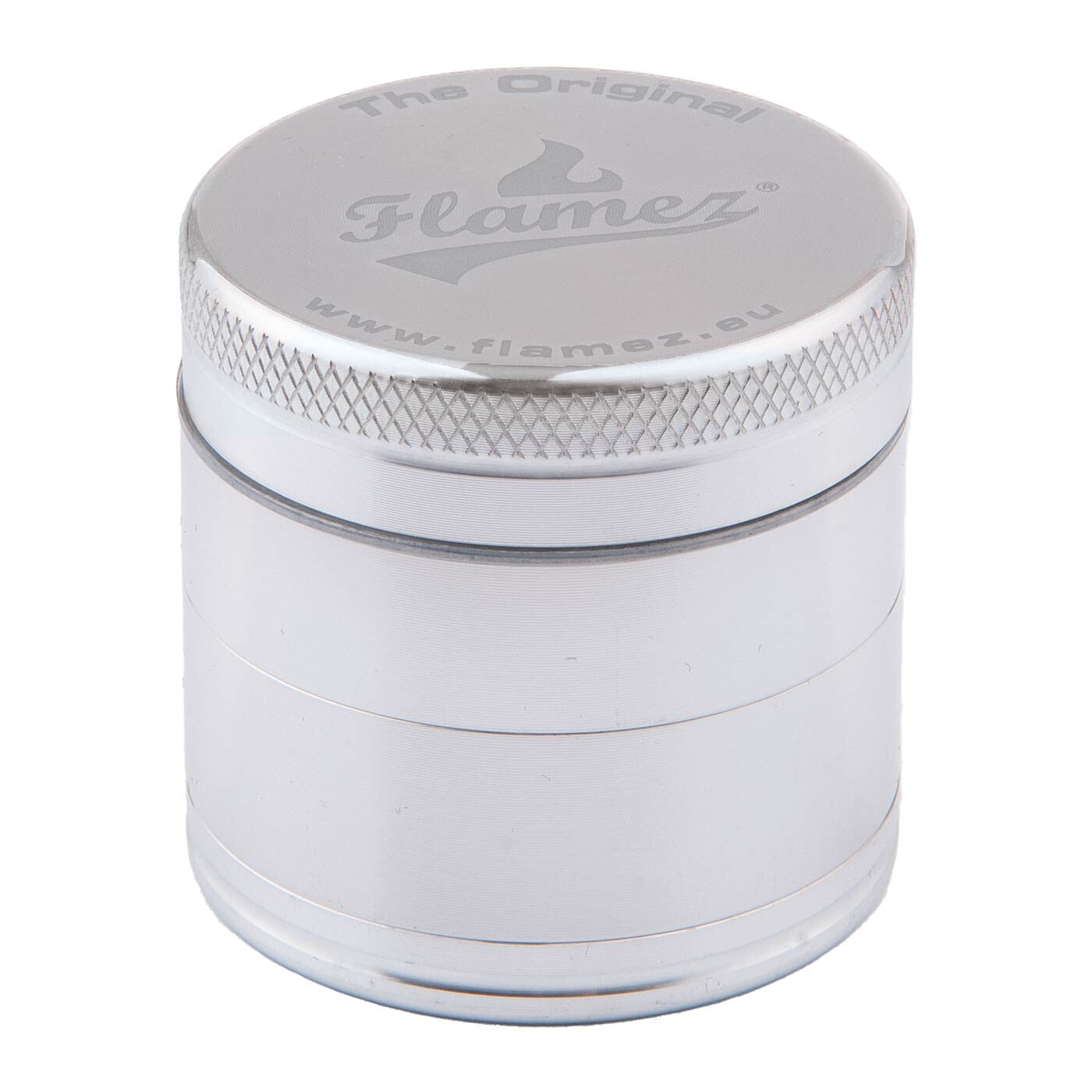 Flamez Grinder 4 Parts 40 Mm Silver