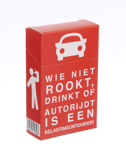 Cigarette Cover Wie Niet Rookt Drinkt Of Autorijdt Is Belast