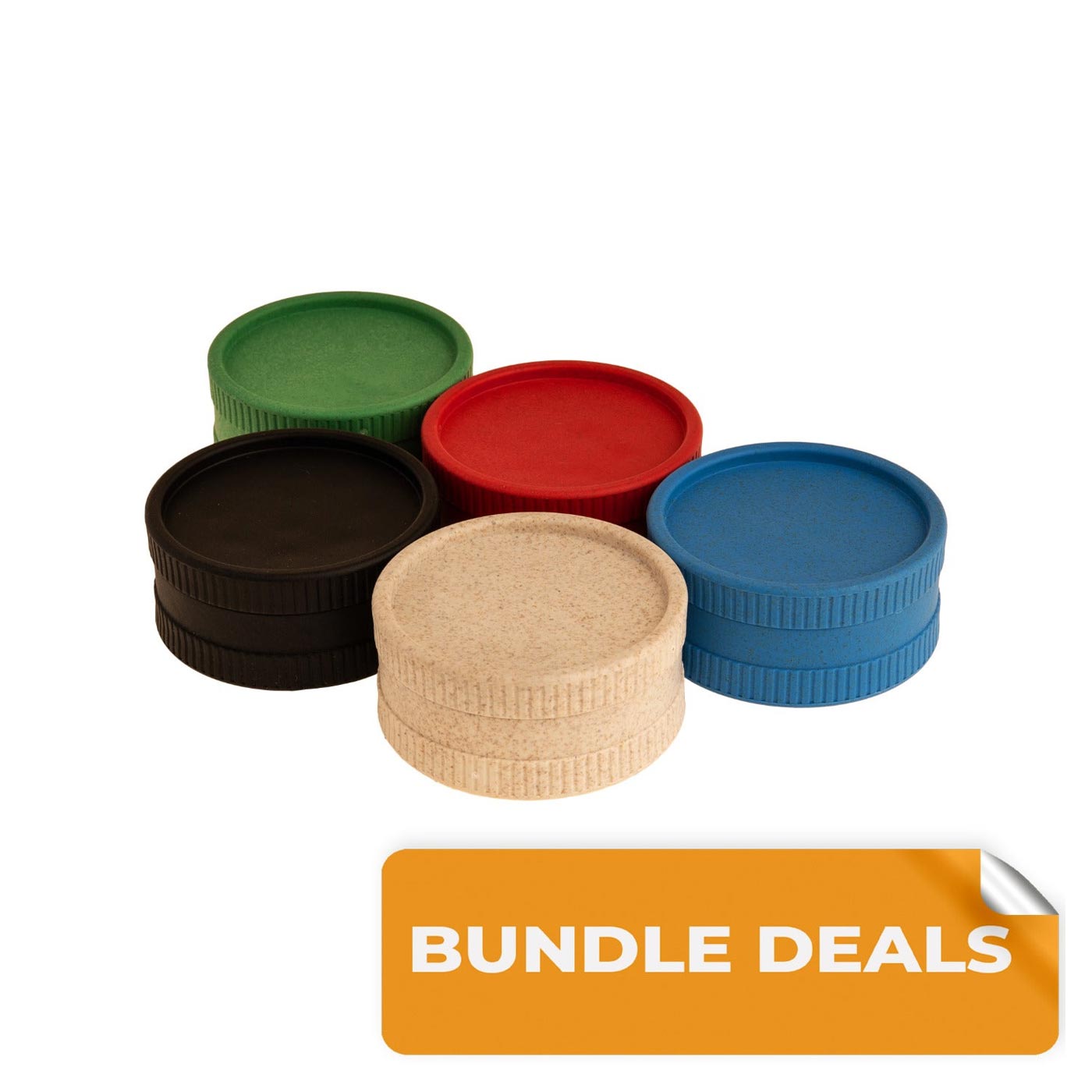 Biodegradable Grinder Bundle 2-Parts 55 mm 120 Pcs