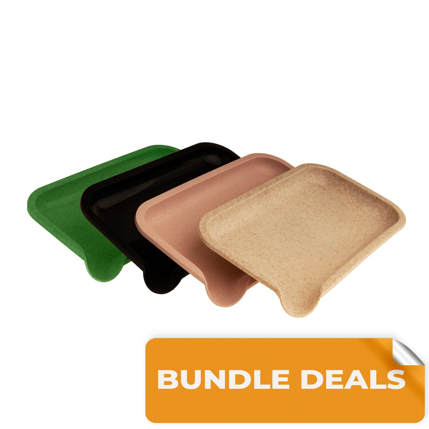 Large biodegradable rolling tray bundle 40 pcs